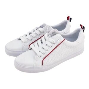 Tommy Hilfiger White/ Tropic Red Lexe Sneakers